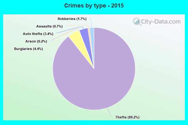 Crimes by type - 2015