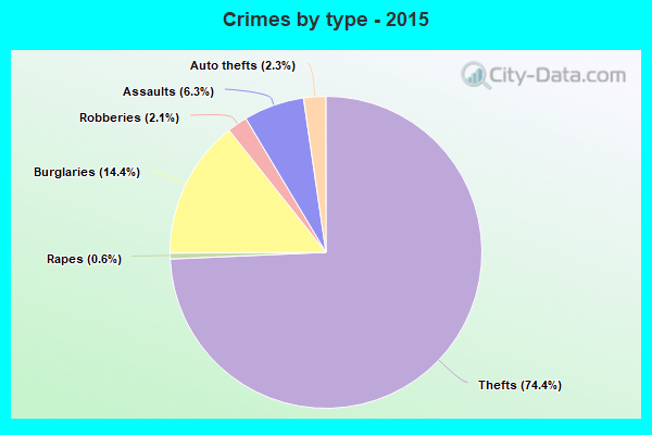 Crimes by type - 2015