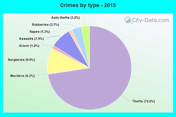 Crimes by type - 2015