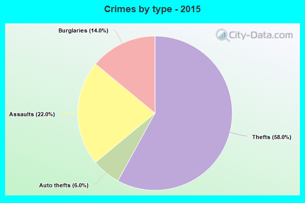 Crimes by type - 2015