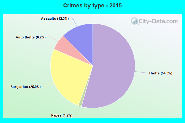 Crimes by type - 2015