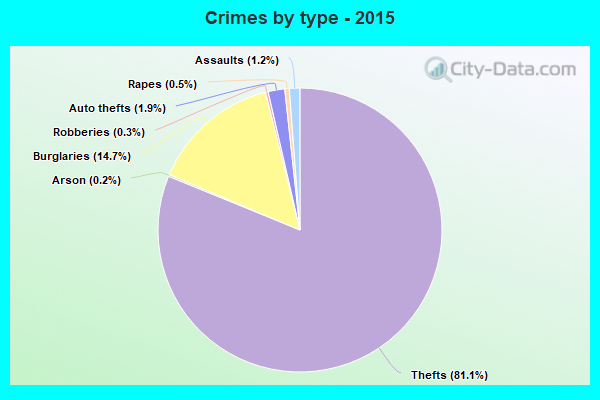 Crimes by type - 2015