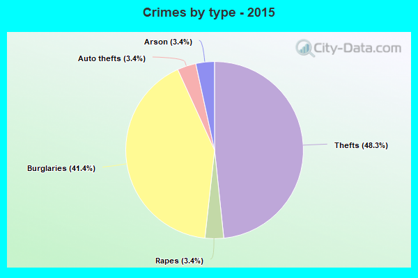 Crimes by type - 2015