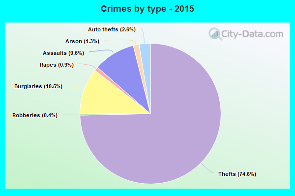 Crimes by type - 2015