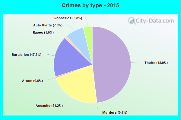 Crimes by type - 2015