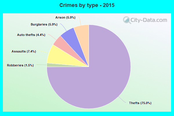 Crimes by type - 2015