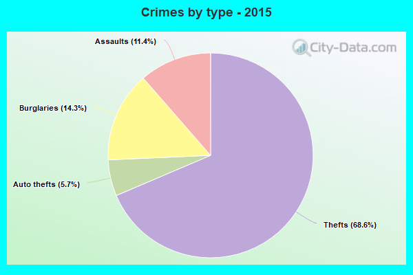 Crimes by type - 2015