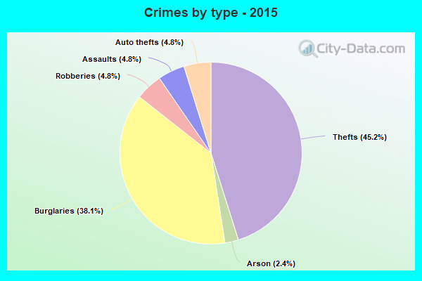 Crimes by type - 2015