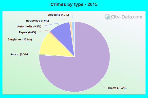 Crimes by type - 2015