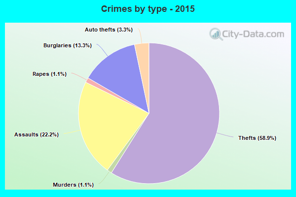 Crimes by type - 2015