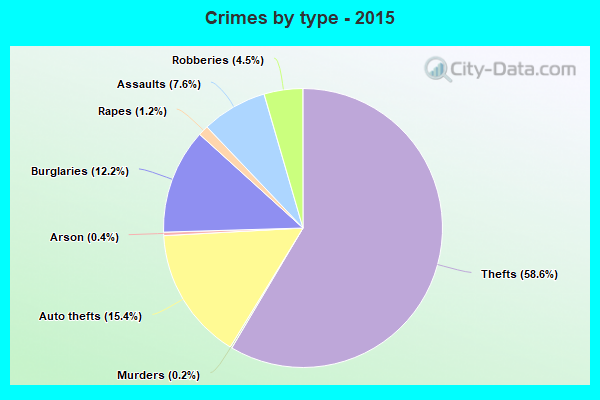 Crimes by type - 2015