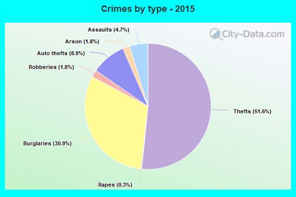 Crimes by type - 2015