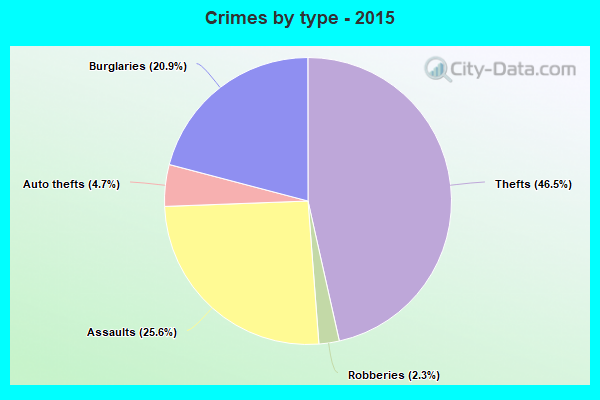 Crimes by type - 2015