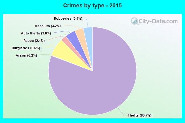 Crimes by type - 2015