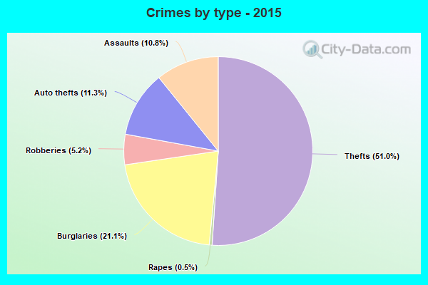 Crimes by type - 2015