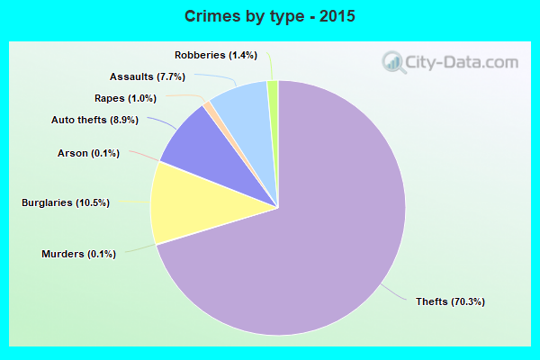 Crimes by type - 2015