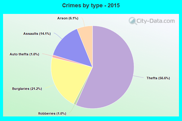 Crimes by type - 2015