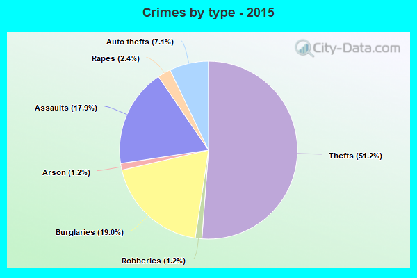 Crimes by type - 2015