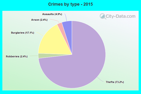 Crimes by type - 2015