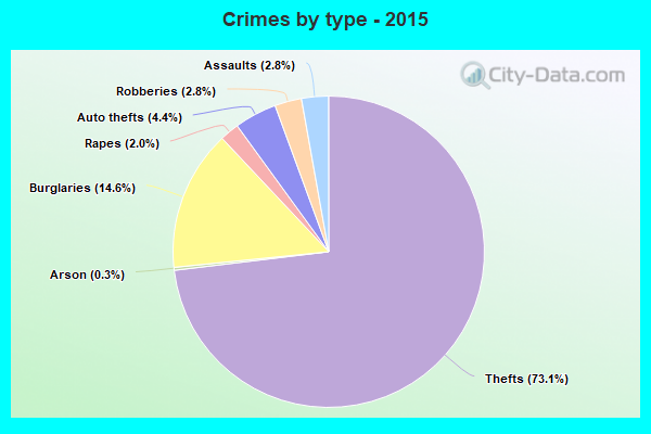 Crimes by type - 2015