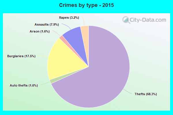 Crimes by type - 2015