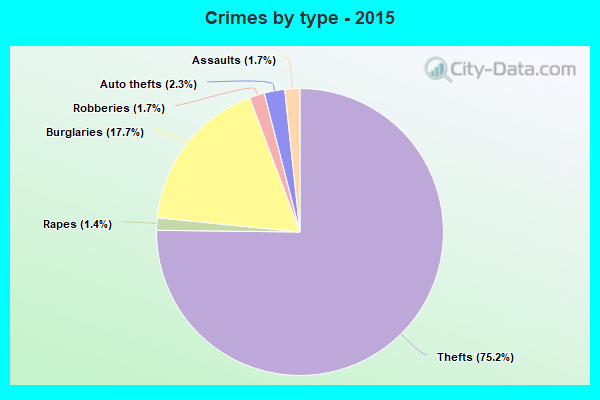 Crimes by type - 2015