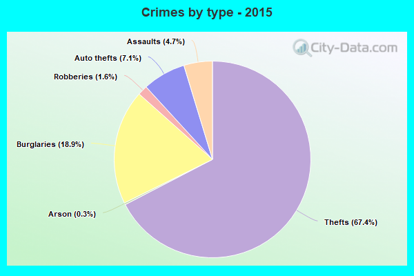 Crimes by type - 2015