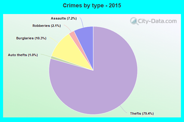 Crimes by type - 2015