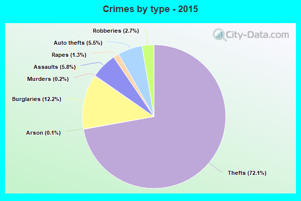 Crimes by type - 2015