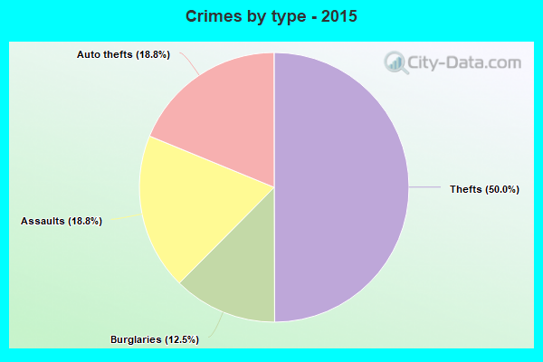 Crimes by type - 2015