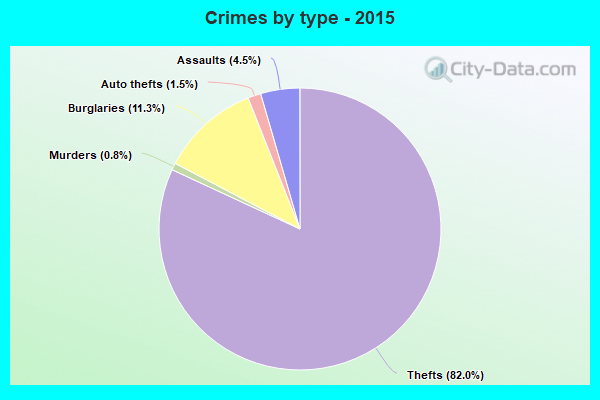 Crimes by type - 2015