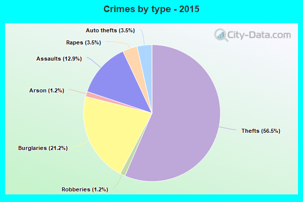 Crimes by type - 2015