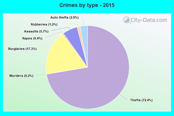 Crimes by type - 2015