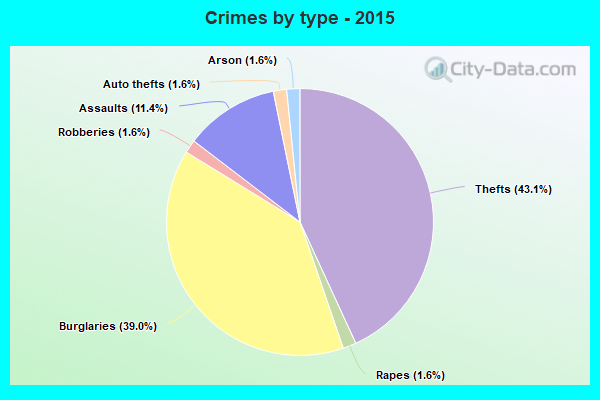 Crimes by type - 2015