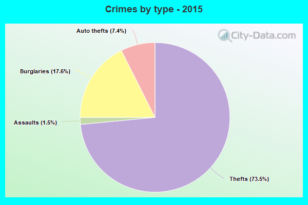 Crimes by type - 2015