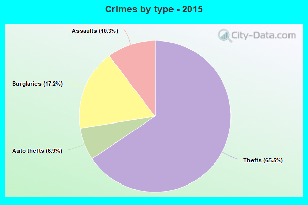 Crimes by type - 2015