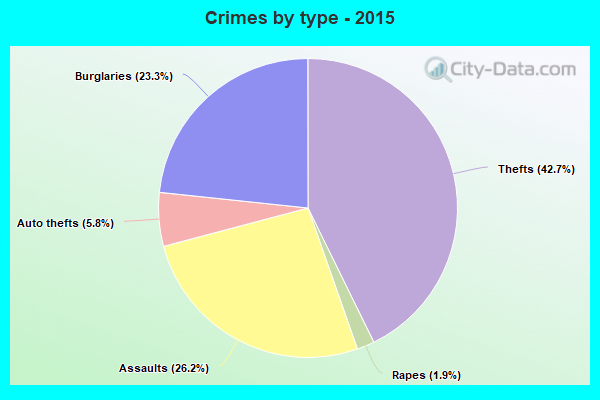 Crimes by type - 2015