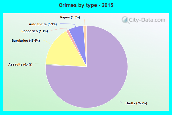 Crimes by type - 2015