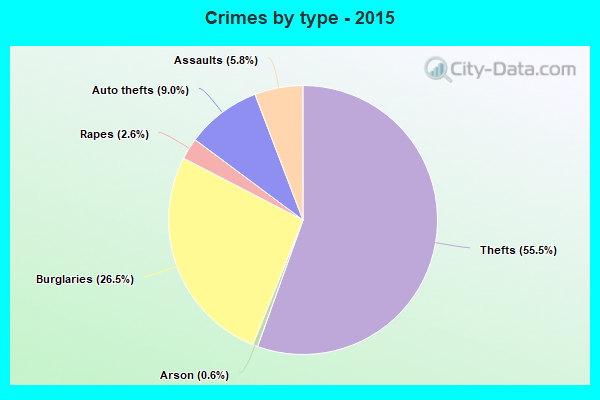 Crimes by type - 2015