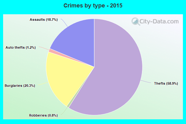 Crimes by type - 2015