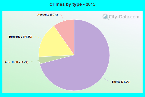 Crimes by type - 2015