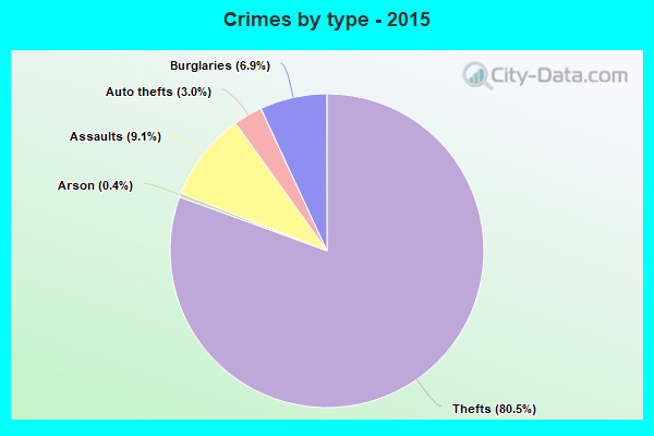 Crimes by type - 2015