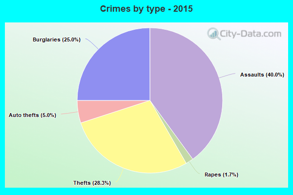 Crimes by type - 2015