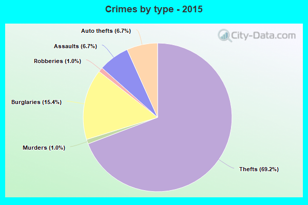 Crimes by type - 2015