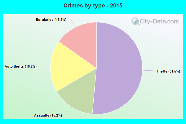 Crimes by type - 2015