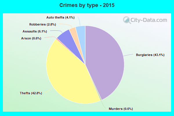 Crimes by type - 2015