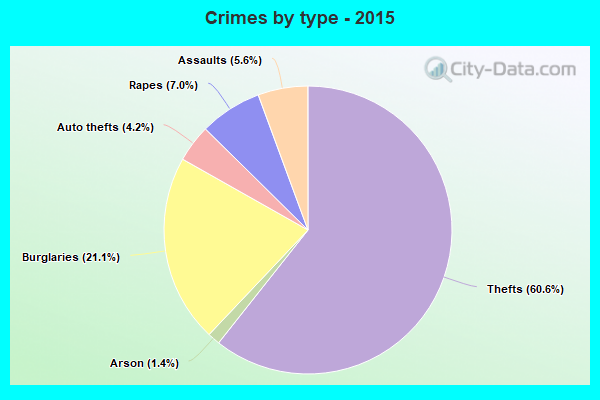 Crimes by type - 2015