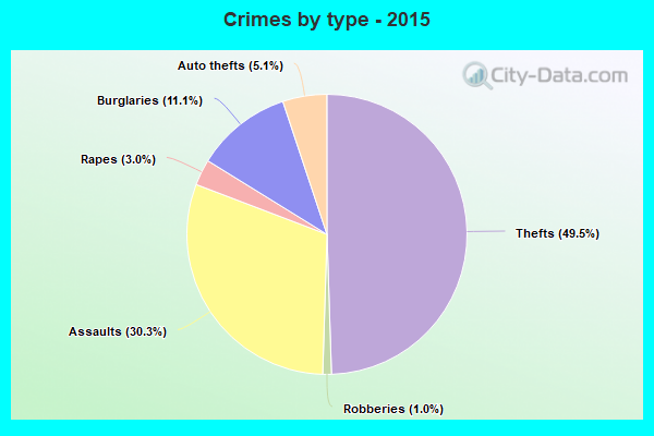 Crimes by type - 2015