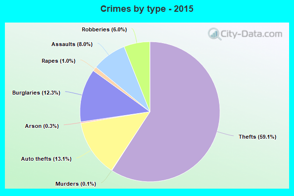 Crimes by type - 2015