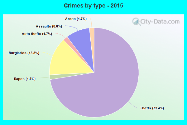 Crimes by type - 2015